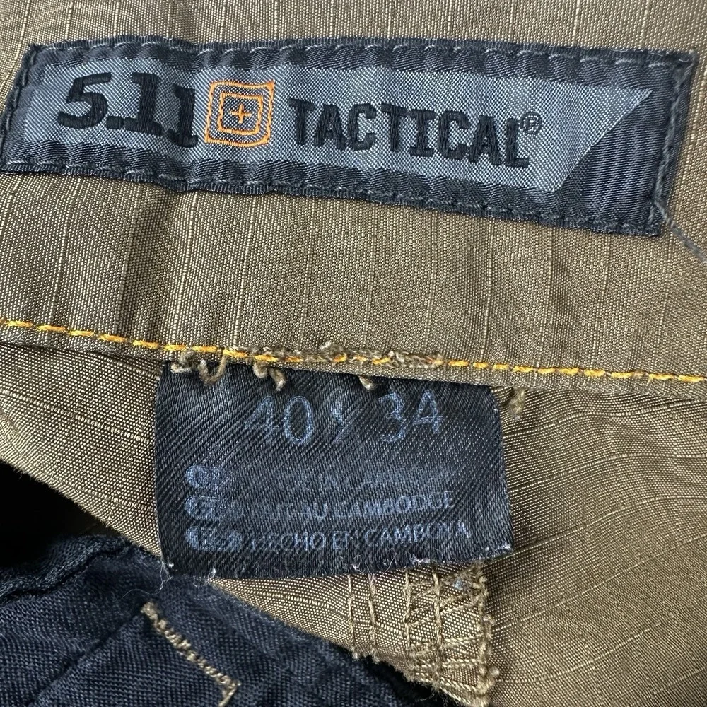 5.11‎ tactical pants Mens 40x34 Brown Cargo Utility Adjustable Waist